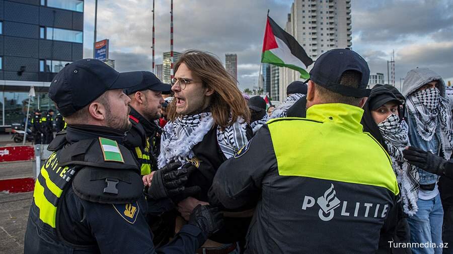 В Роттердаме задержали более 90 человек во время пропалестинского протеста